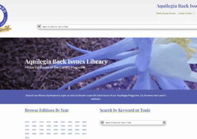 CoNPS Aquilegia (Newsletter) Archive
