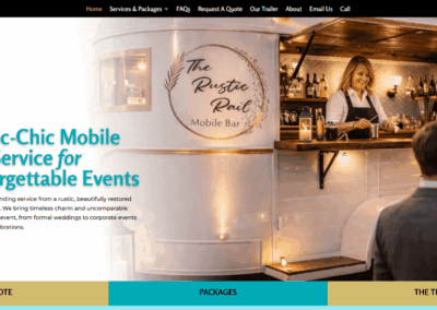 Rustic Rail Mobile Bar